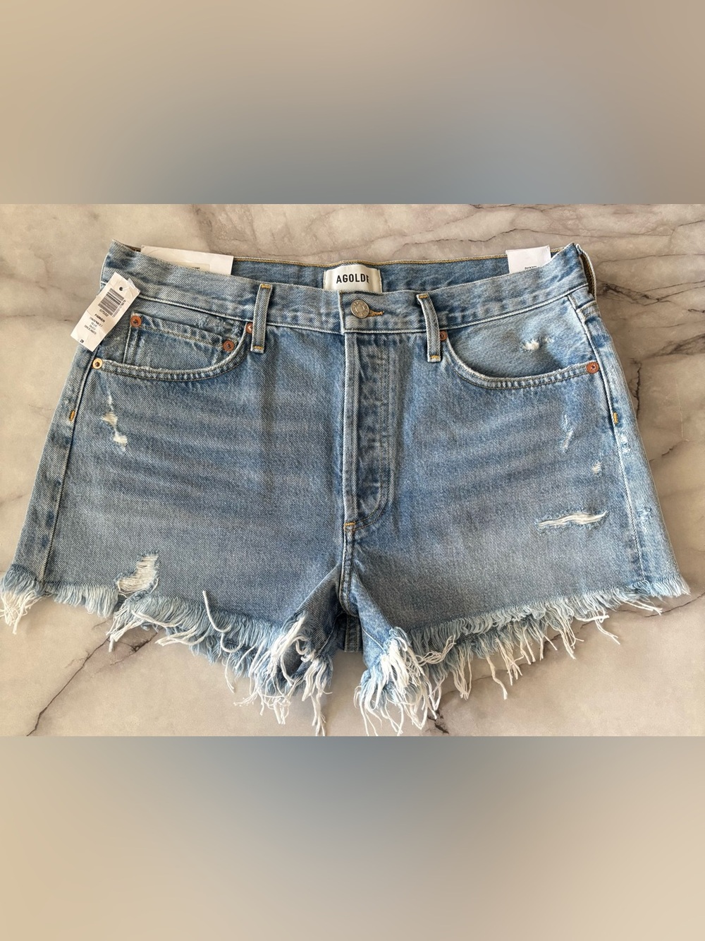 Agolde Parker Vintage cutoff  Shorts •Swapmeet Blue • size 29